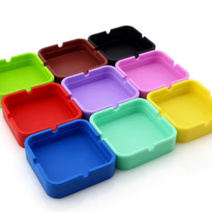 silicone square ashtray